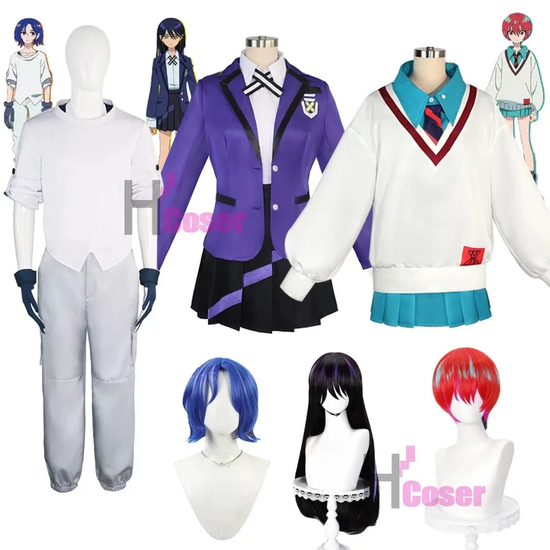 Mobile Suit GQuuuuuuX Cosplay Nyaan Amate Yuzuriha Shuji Ito Costume Wig Japanese High School Uniform Men Clothes rlu;3