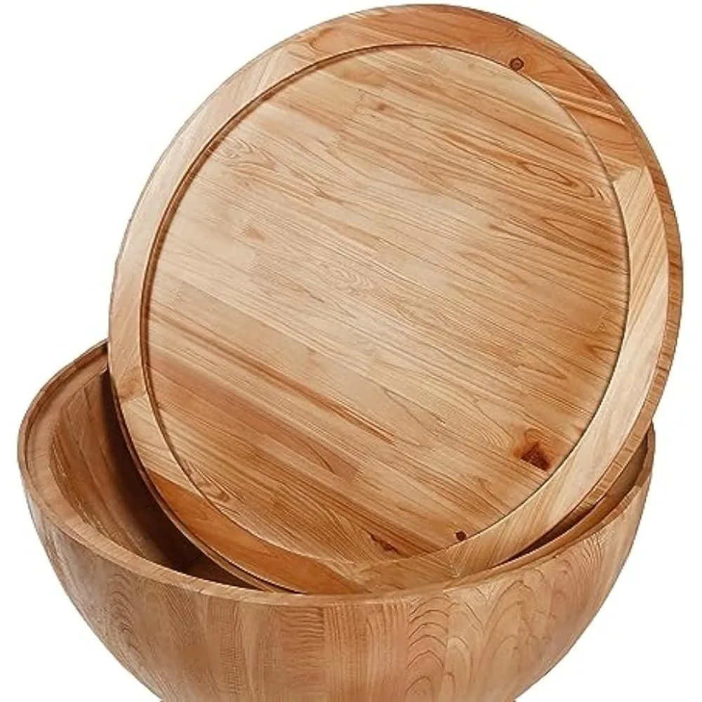 طاولة قهوة مستديرة مقاس 35.43 بوصة مع مساحة تخزين، طاولات قهوة خشبية قديمة لغرفة المعيشة، أثاث طاولة جانبية بمظهر خشبي #5