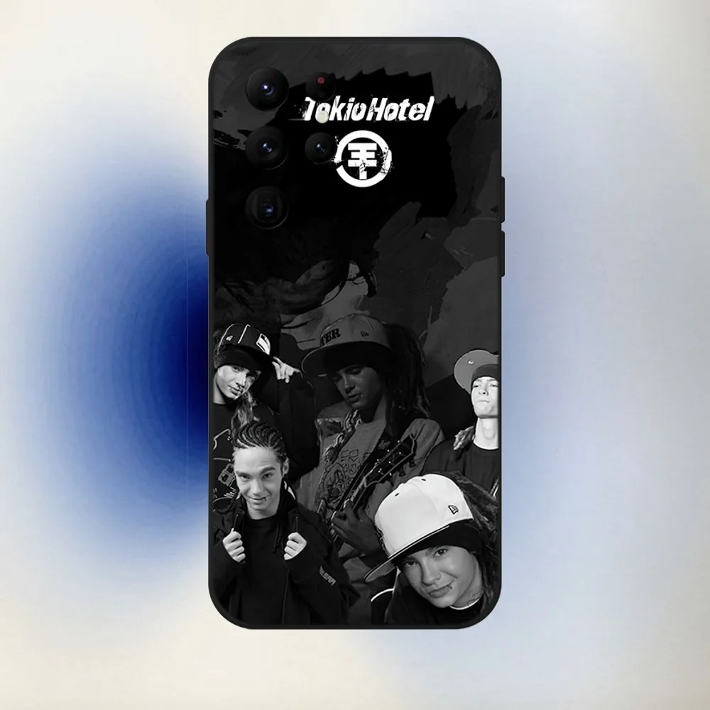 Tom Bill Kaulitz Tokio Hotel Phone Case For Samsung S24,23,22,30,21,10,9,Ultra,Plus,Lite,FE,5G Black Soft Case