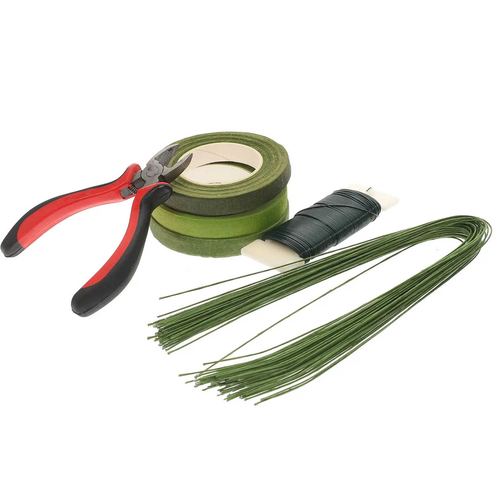 

1Set Flower Arrangement Tape Kit Flexible Floral Wire Cutter Stem Wire DIY Bouquet Arrangement Tools Set Floral Tool Kit