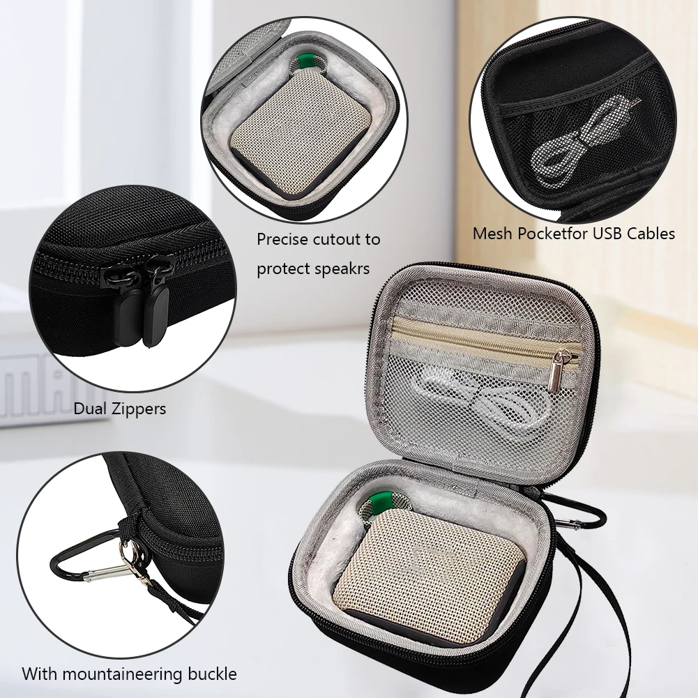Case For JBL Go 4 Wireless Bluetooth Speaker Hard Carrying Case Shockproof Anti-scratch Travel Protective Bag for JBL Go4 Speake
