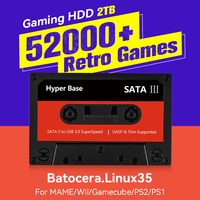 2TB Batocera Gaming HDD Built in 52000+Games For PS3/PS2/Wii/WiiU/Sega Saturn/N64/MAME Retro Game Console for Windows PC/Laplop