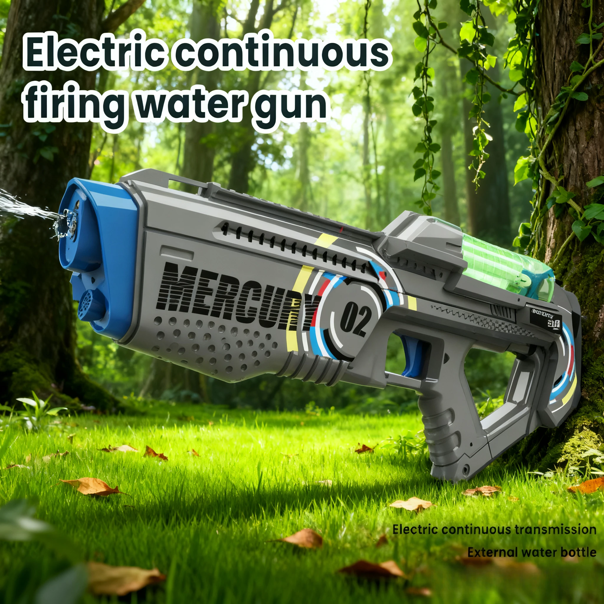 Technologie Elektrische Wasserpistole Spielzeug mit Flasche/Tasche Automatische leuchtende Wasserpistole Blaster Pistole Pool Spielzeug für Erwachsene Kinder Jungen Geschenk