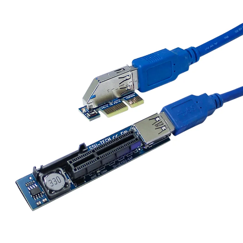 (2PCS) PCI-E 4X Extension Cable 0.3m