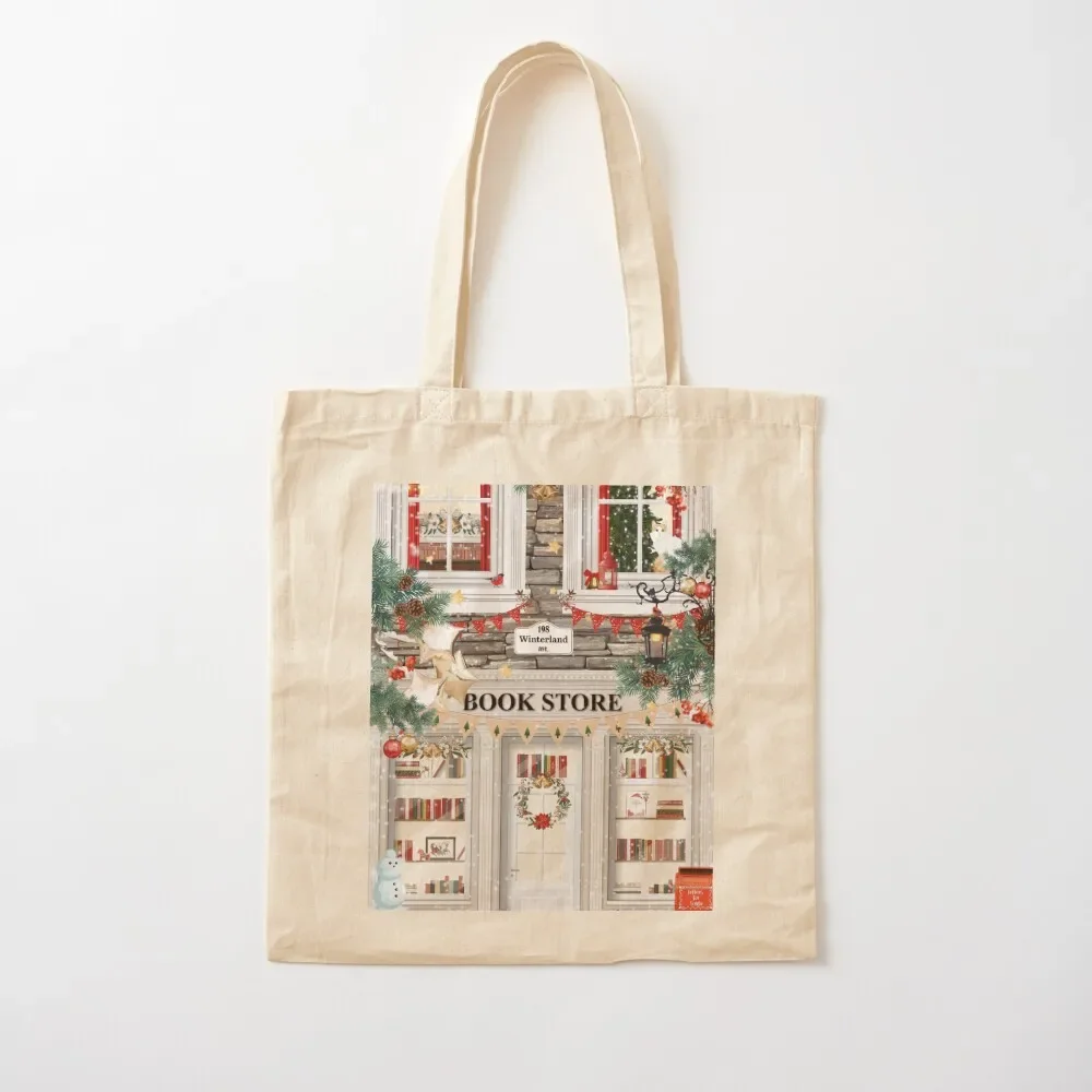 Christmas Bookstore Tote Bag Candy bags university shopper bag reusable shopping bag bags for women