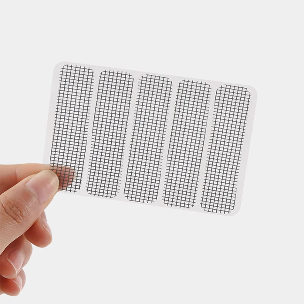 10 قطعة البعوض برهان التصحيح الألياف الزجاجية شبكة شريط لاصق لنافذة شاشة الباب صافي خيمة Rv التخييم دائم ملصق مضاد للمياه #2
