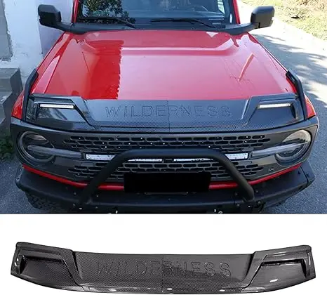 4X4 Off-Road Hood Guard with Light Emitting Diode for Mustang 2021 2022 2024