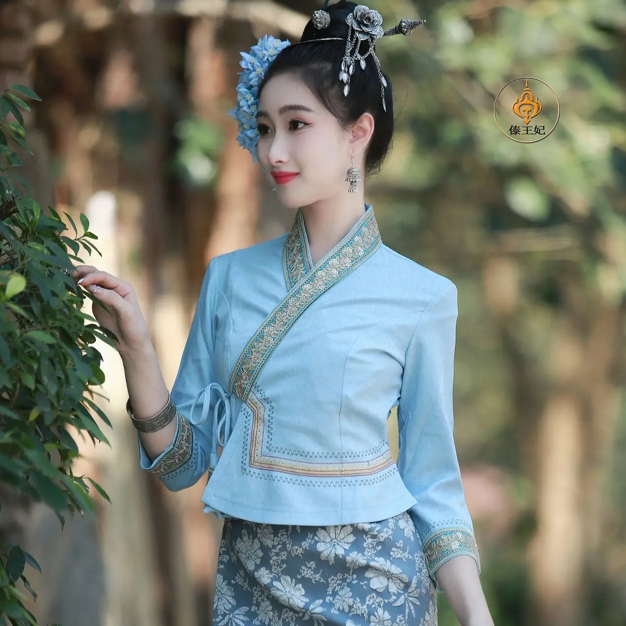 تايلاند الملابس النسائية داي الملابس التقليدية العرقية عارضة سليم صالح الأدبية المرأة دعوى التايلاندية نمط المحكمة اللباس #5