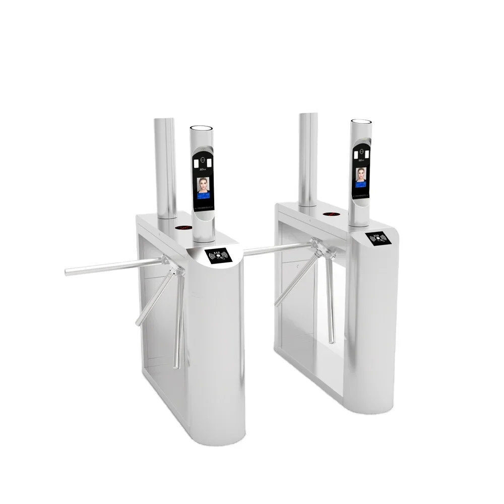 

Kangkai Entrance Stainless Steel Semi-Automatic Face Recognition Gym Entry System Access Control Security Gate Tripod Turnstile