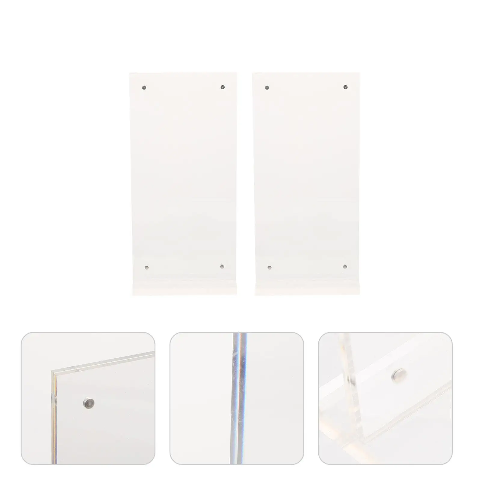 Acrylic Sign Holder Note Display Stand Restaurant Menu Tabletop Poster Card Paper Transparent Display Rack Storage