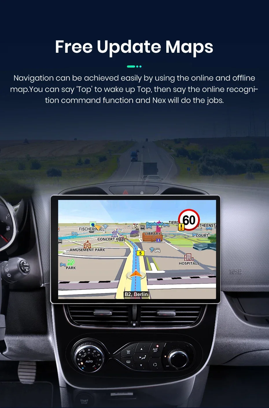 2K QLED Bildschirm Auto Radio Für Renault Clio 4 ZOE 2012-2019 Drahtlose CarPlay Android Auto Multimedia autoradi – Detail 26
