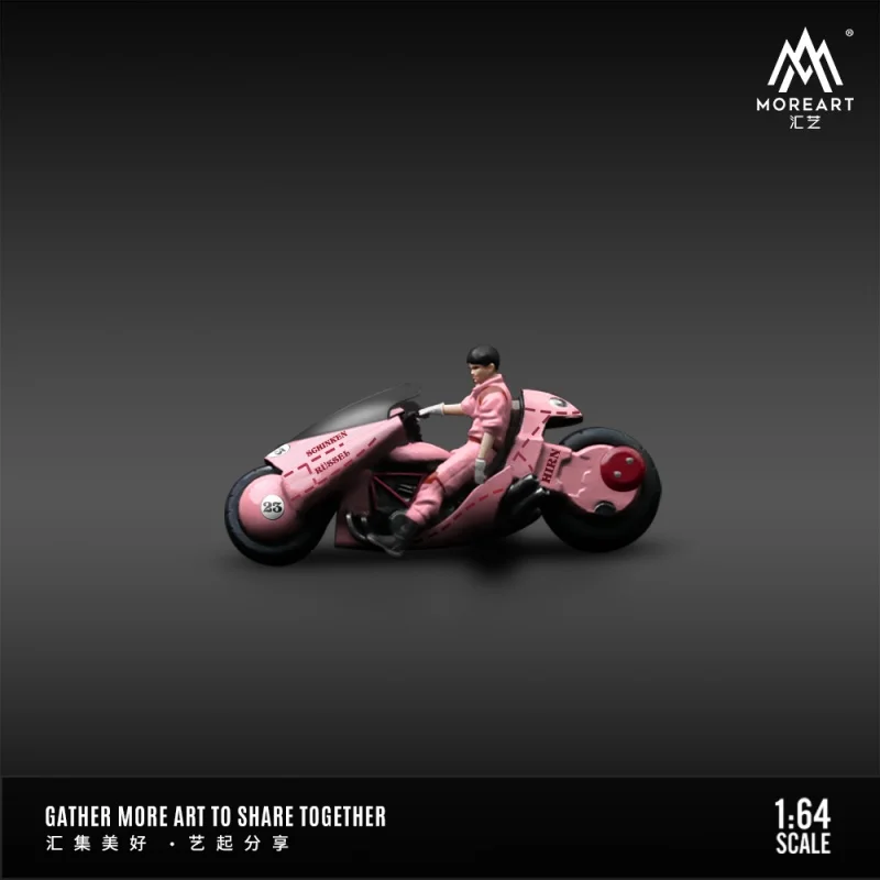 TimeMicro&MoreArt 1:64 Silver Pig Pink Pig red green painted Aquila motorcycle action figure resin set model