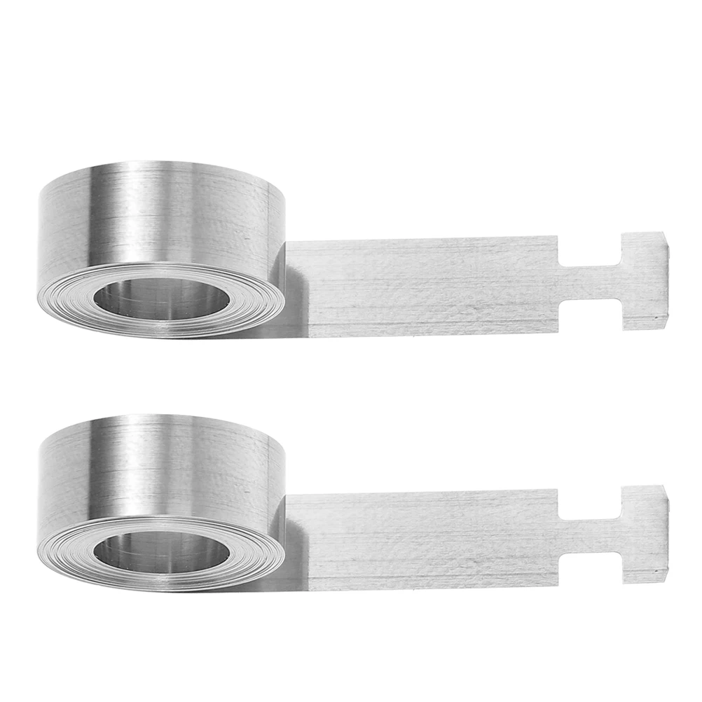 2Pcs Clockwork Spring for Lamp Accessories Repair DIY Winding Mechanism Components Smooth Operation Long-Lasting Ribbon Spring