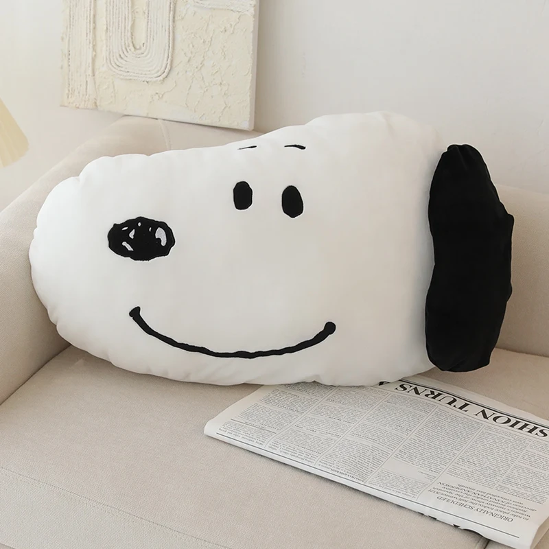 1pc médio preto e branco cabeça de cachorro travesseiro quarto sofá sala estar tapete ornamento almofada presente das crianças