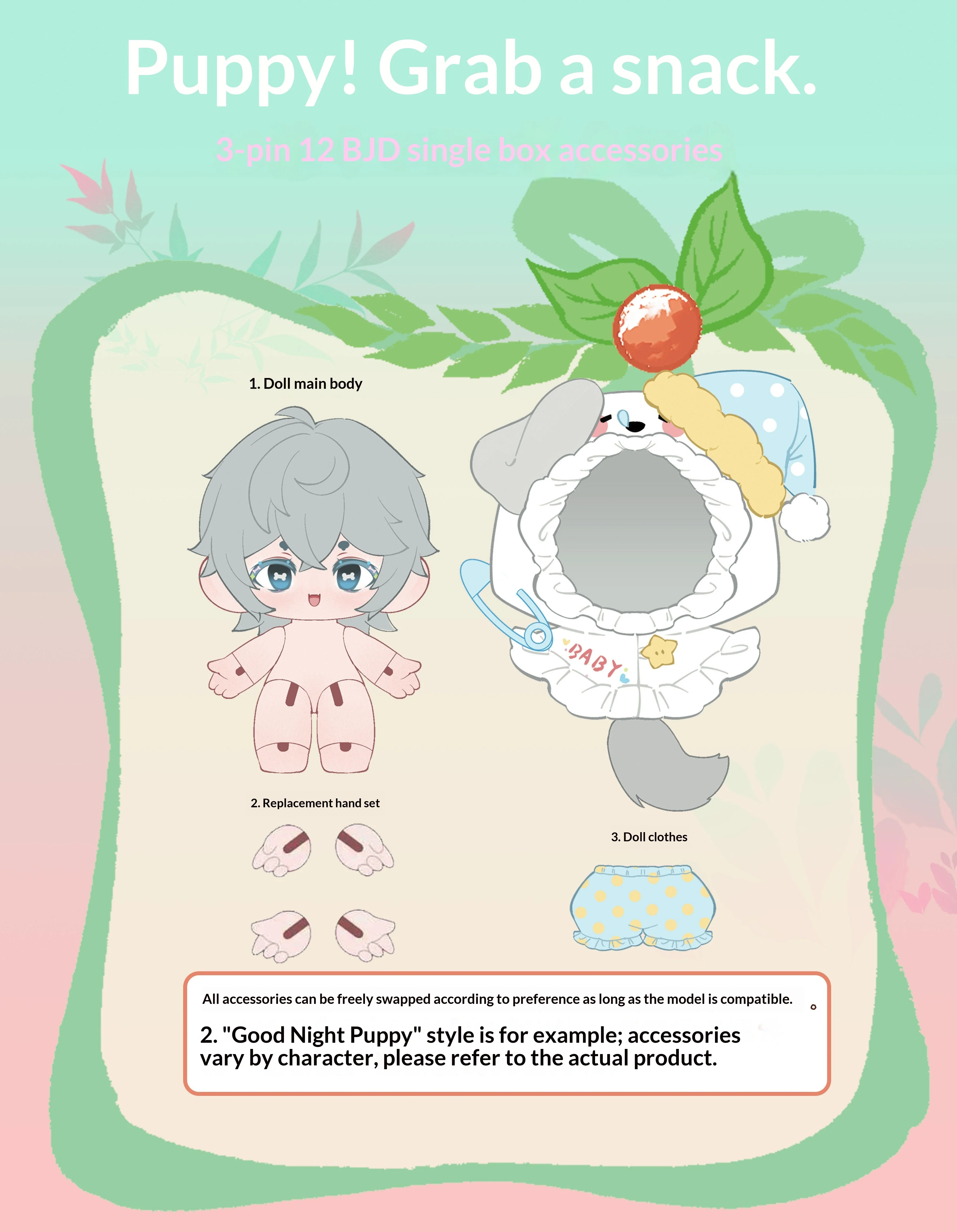 Original Ya XiuGo A Little Pastry Please Serie BJD Blind Box Mystery Box Caixa Caja Puppen Geschenk Desktop-Ornament Anime-Figur Spielzeug – Detail 4
