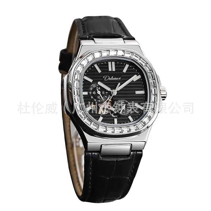 

Durenwei genuine fully automatic mechanical men's skeleton transparent case back waterproof trendy Nautilus luminous watch