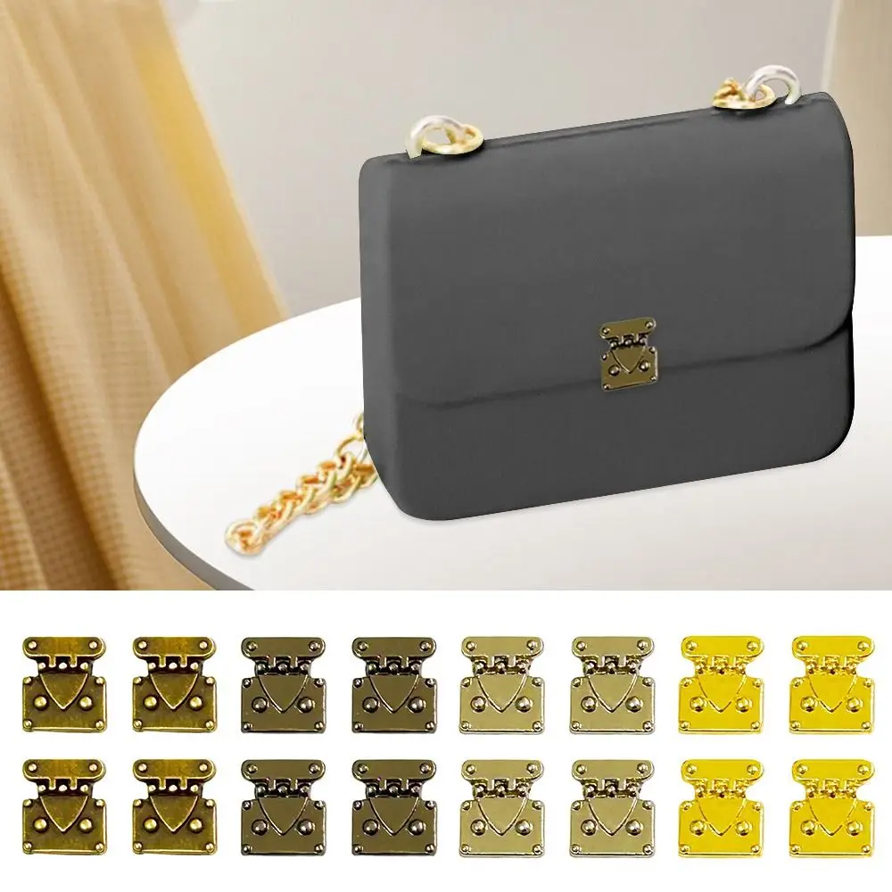 4 szt. Nowe Mini Metalowe Zamki Rzemieślnicze 4 Kolory Części do Torebek dla Lalek Zamki do Walizek Akcesoria dla Lalek