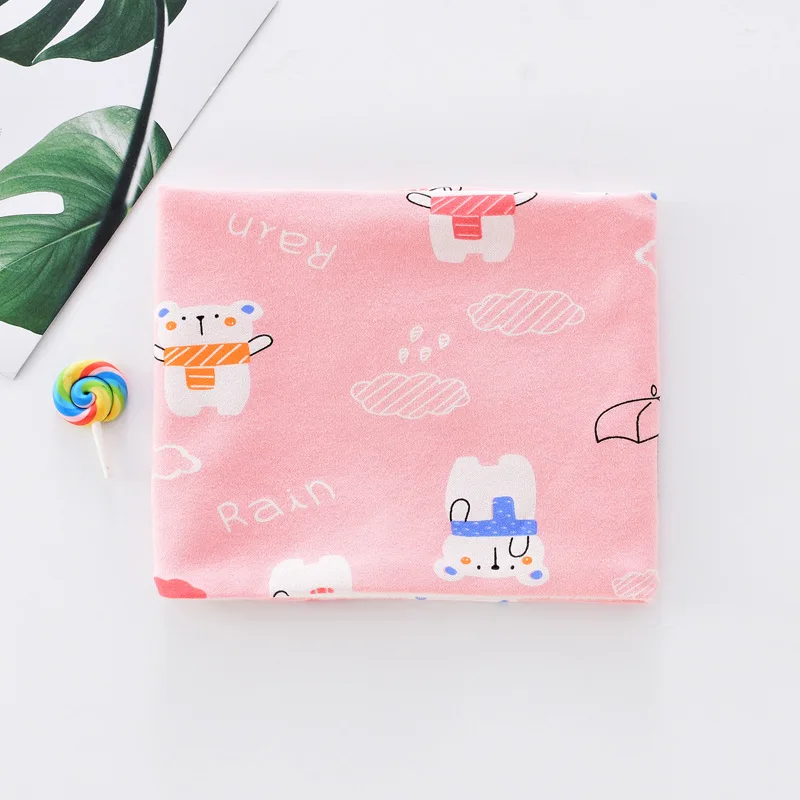 2023 Winter New Korean Cartoon Print Children's Neck Pure Cotton Plush Thickened Baby Warm Windproof Neck Cover