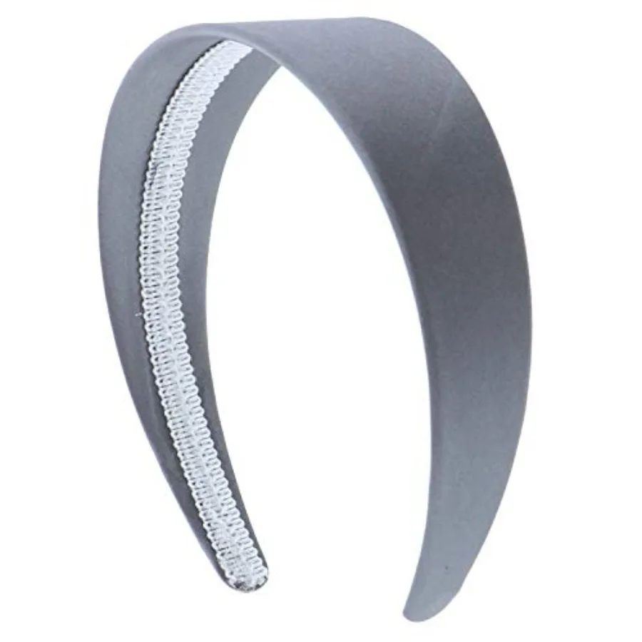 Motique Accessories 2 Inch Wide Satin Hard Headband with Teeth Head band for Women and Girls