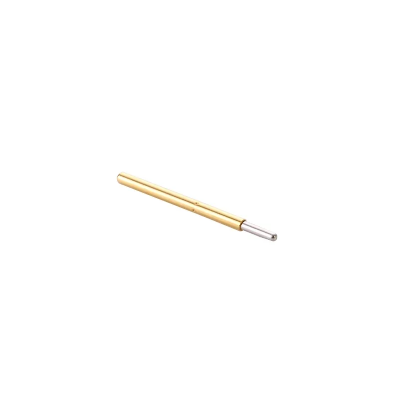 100PCS P75-J1 Spring Test Probe Pogo Pin 1.3mm Round Head Gold Plated  Dia 0.74mm Length 16.5mm PCB Test