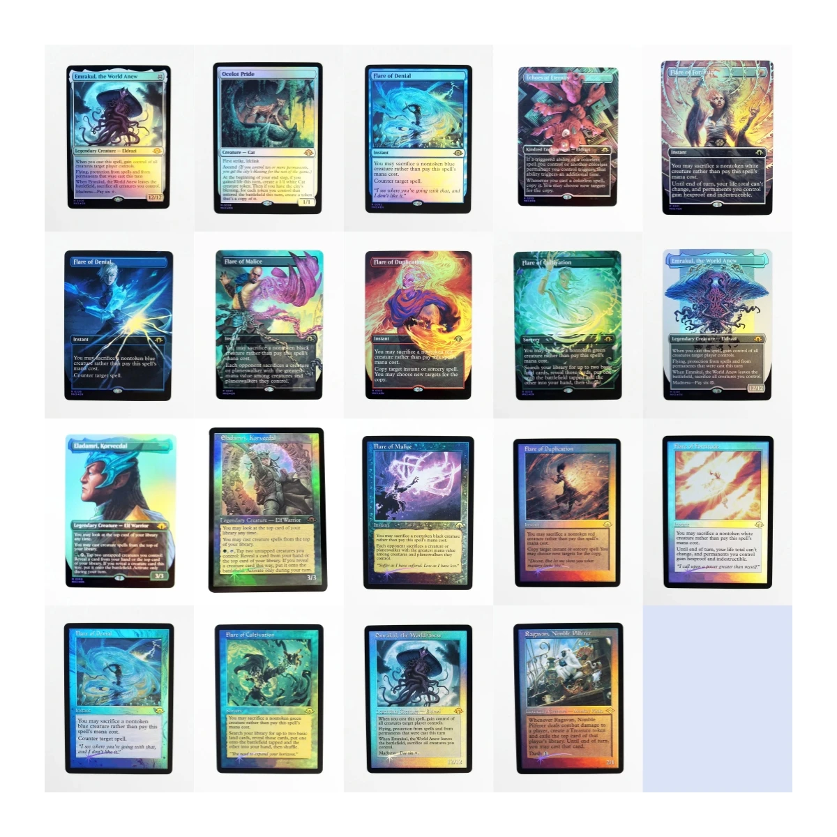 포일 MH3 TCG 매직 카드 프록시 게임, 최고 품질 프록시 게임 카드, Emrakul Esper 센티넬 플레어 오브 말리스 트레이딩 카드 프록시