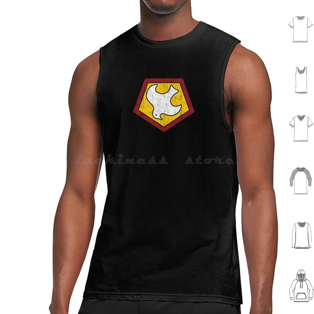 Peacemaker Symbol Tank Tops Print Cotton Peacemaker Cena Comic Comic Books Comics Hero James Gunn Movie Peace Maker Squad