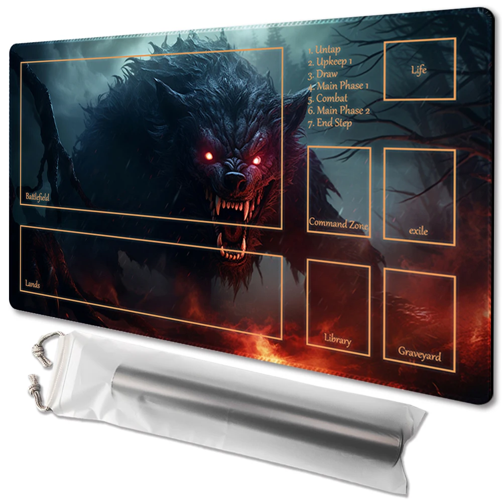 Nightfall- Board Game TCG Playmat Table Mat Game Size 60X35 CM Mousepad Compatible for MTG CCG