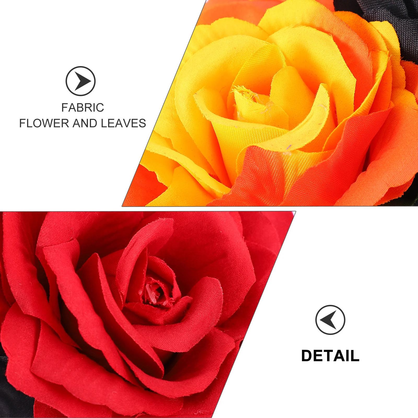 

Floral Flower Crowns For Women Headband For Women Deep Red Flower Crown Fabric Rose Waterproof Party Wedding Accessory