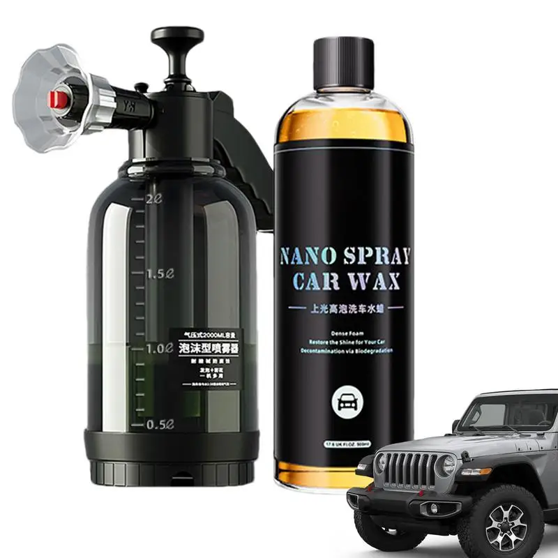 Car Cleaning Foam Large Capacity High Concentration Super Foam Car Wash Liquid Auto Washing Shampoo Car Wash Supplies 500ml