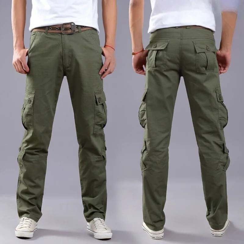 Outdoor Wide Men's Straight Cargo Pants Hiking Male Trousers Cheapest Aesthetic Casual Street Luxury Slacks Luxury Designer Emo