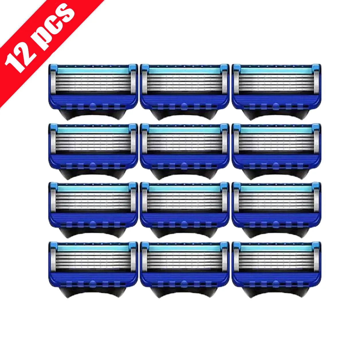 4-48PCS Manual Razor For Men Five Layers Blade Without Knife Holder Stainless Steel Razor Blades No Skin Damage Old Style Shaver image 4