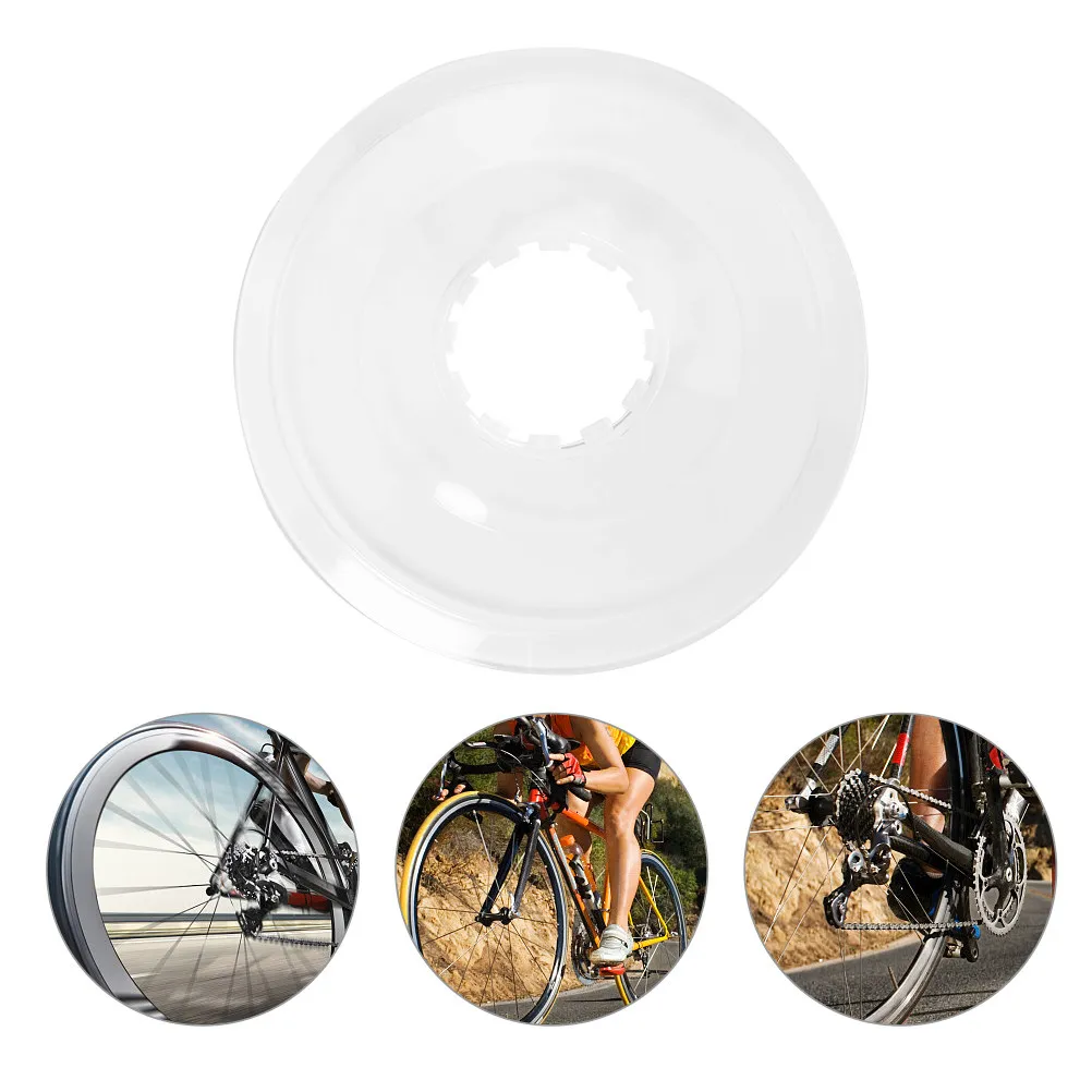 

4Pcs Bicycle Flywheel Guard Rear Wheel Protector Transparent Lightweight Bike Spoke Cover Flywheel Spoke Protector Road Mountain