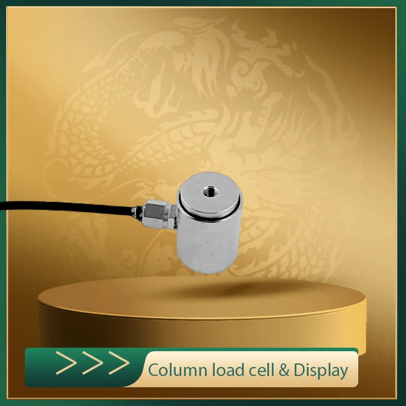

Mini Load Cell 0-50kg Stainless Steel Column Type Force Sensor High Accuracy 10kHz Response Industrial Pressure Sensor