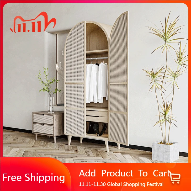 

Nordic Minimalist Closet Modern Living Room Shelves Door Wardrobe Storage Bedroom Clothes Cupboard Guarda Roupa Home Furniture