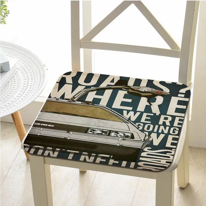 Back To The Future Tie Rope Plush Cushion Home Back Cushion Soft Comfortable 50x50cm Sofa Decor Tatami