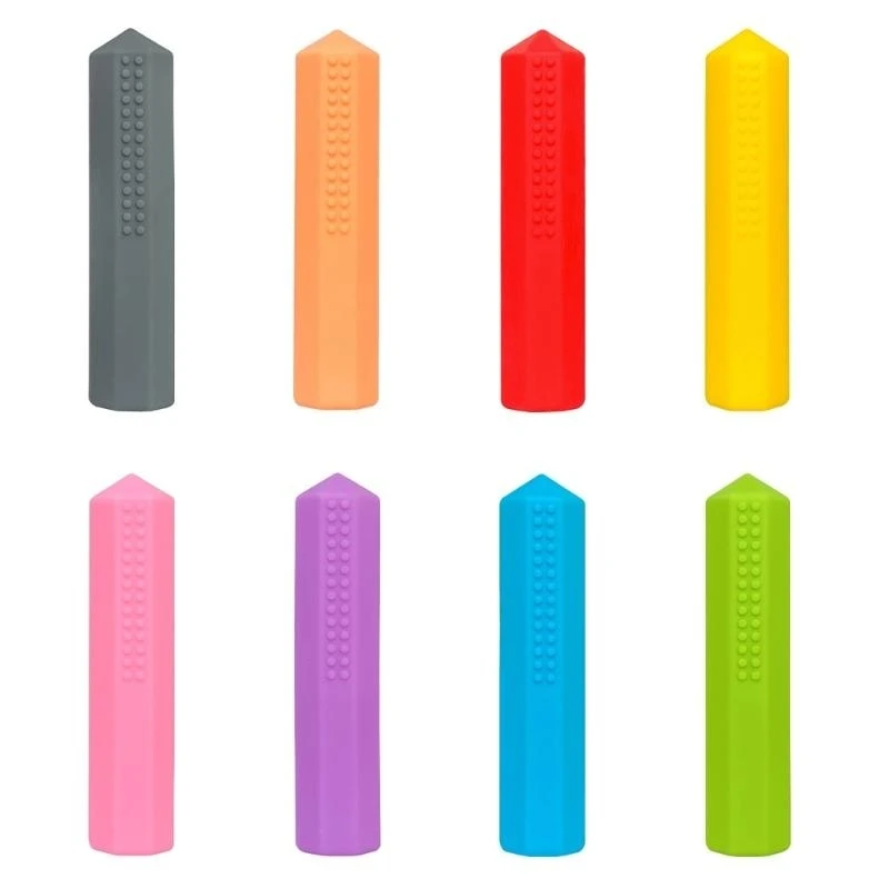 Soft Baby Teething Relief Pencil Toppers Chew Toy Sensory Chew Design For Infants And School Children 15UB