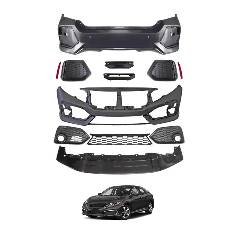 2024 Type-r Style 1-1 Wide Body Kit For  Hatchback 2016-2023