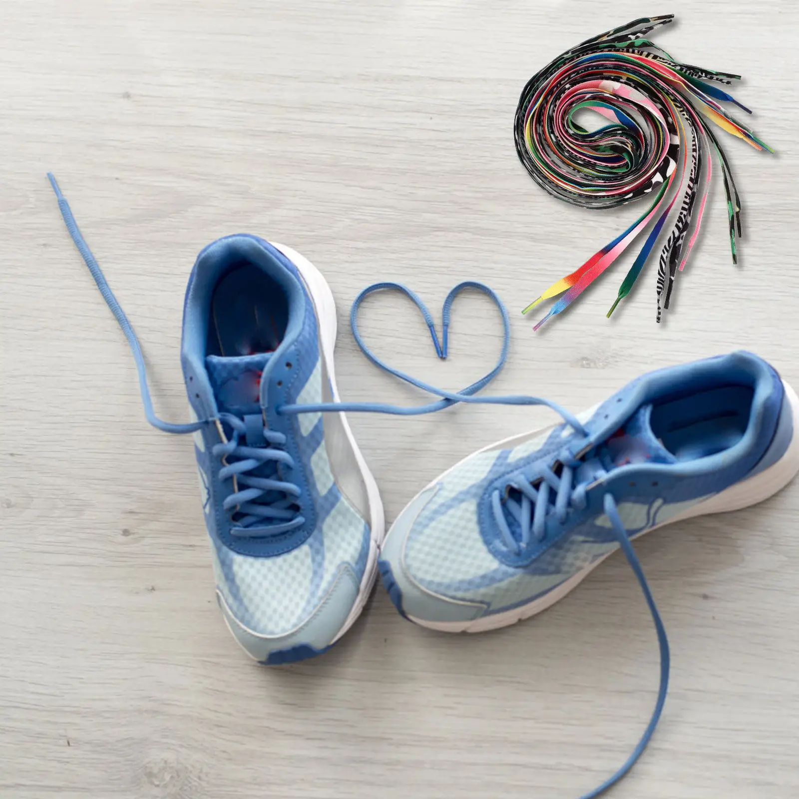 

8Pairs Roller Skates Shoelaces Wear-Resistant Flat Polyester Shoelaces Sports Shoes Ice Skates Ski Shoes Flat Shoelace