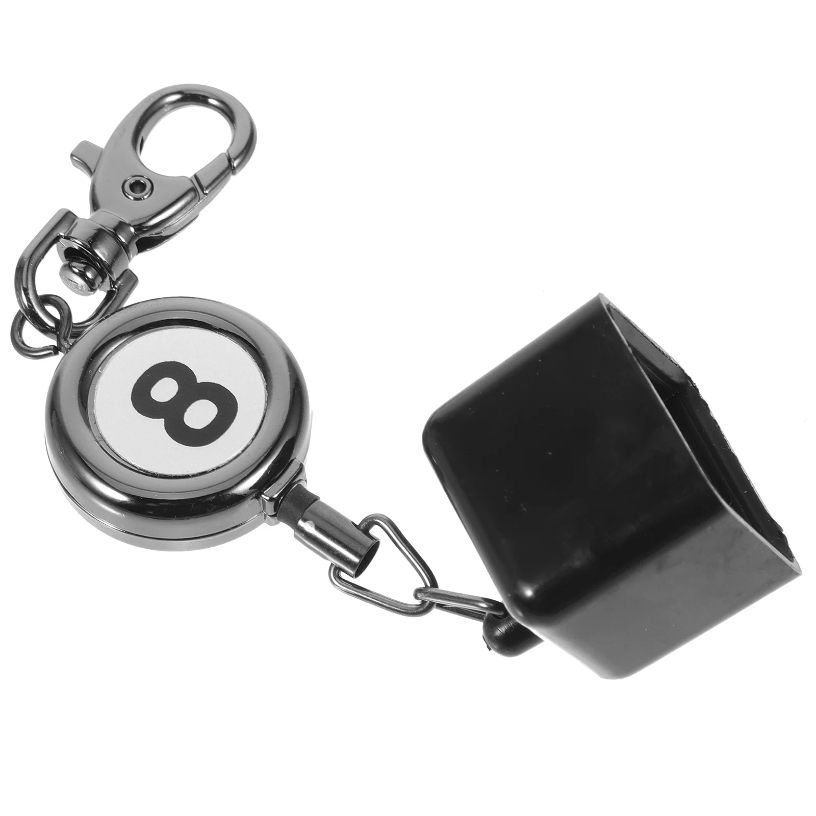 

Aluminum Alloy Billiard Holder Retractable Cue Tip Protector Durable Black Nickel Portable Pocket Pool Table Accessory Cue Stick