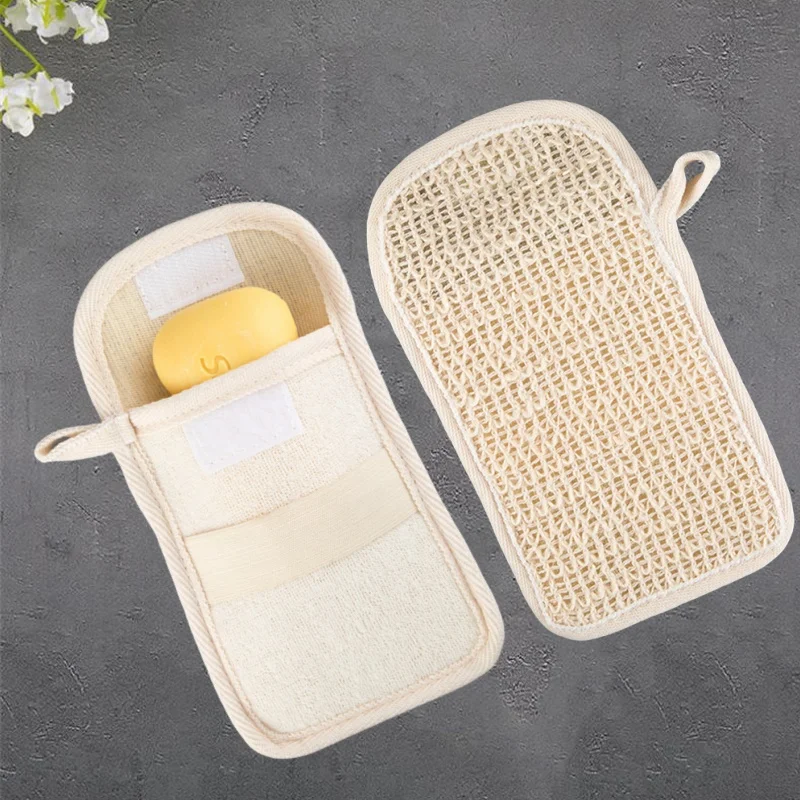 Portable Soap Bags Multi-function Soap Mesh Bags Household Bags Home Supply Soap Bag for Convenient Cotton Linen Pouch Accessory