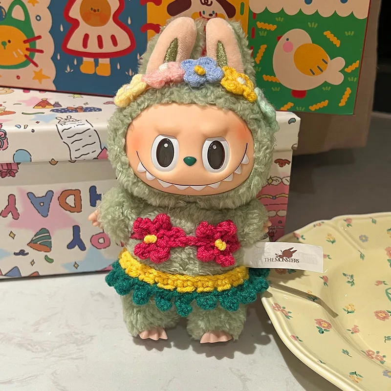 Kawaii Clothes For Labubu Hats Shoes Bikinis Zimomo Sitting Parties Baby Clothes Mokoko Generation Cute Doll Accessories