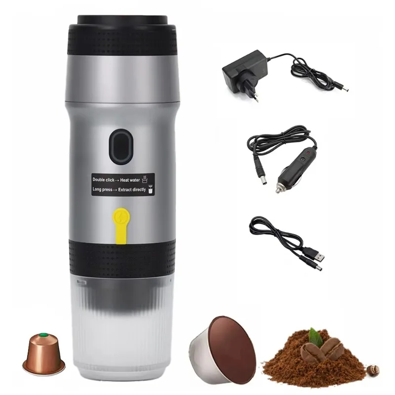 

3 in 1 Mini Smart Coffee Machine Automatic Espresso Portable Capsule Coffee Machine Car Coffee Machine