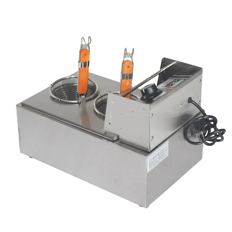 المنزلية 220 فولت وعاء المعكرونة التجارية 220 فولت 2 اسطوانة المعكرونة ماكينة طهي المعكرونة حساء المطبخ فرن الفولاذ المقاوم للصدأ Cookwar