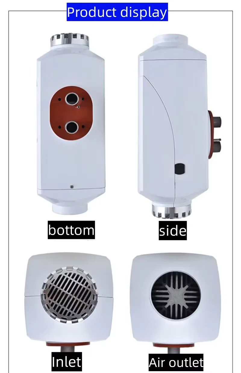 12V/24V 2KW-8KW Portable Diesel Heater - Aluminum Shell Parking Air Heater for Car & Tent (Fast Heating, Low Noise)​