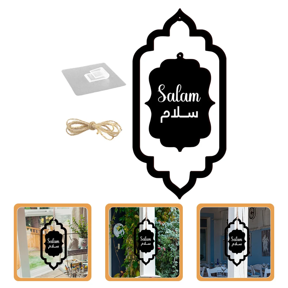 

1Set Elegant Wood Plaque Pendant Farmhouse Ornament Versatile Home Decoration Wood Plaque Wooden Sign Door Sign