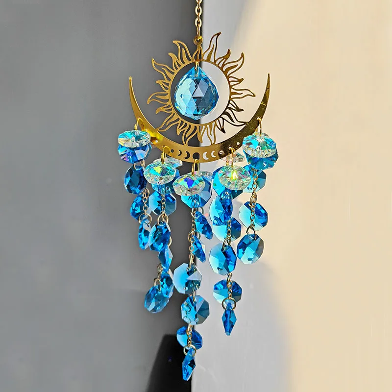 流れるクリスタル-ドリーム-キャッチャー-クリエイティブ-ペンダント-カップル-ギフト-ルーム-デコレーション