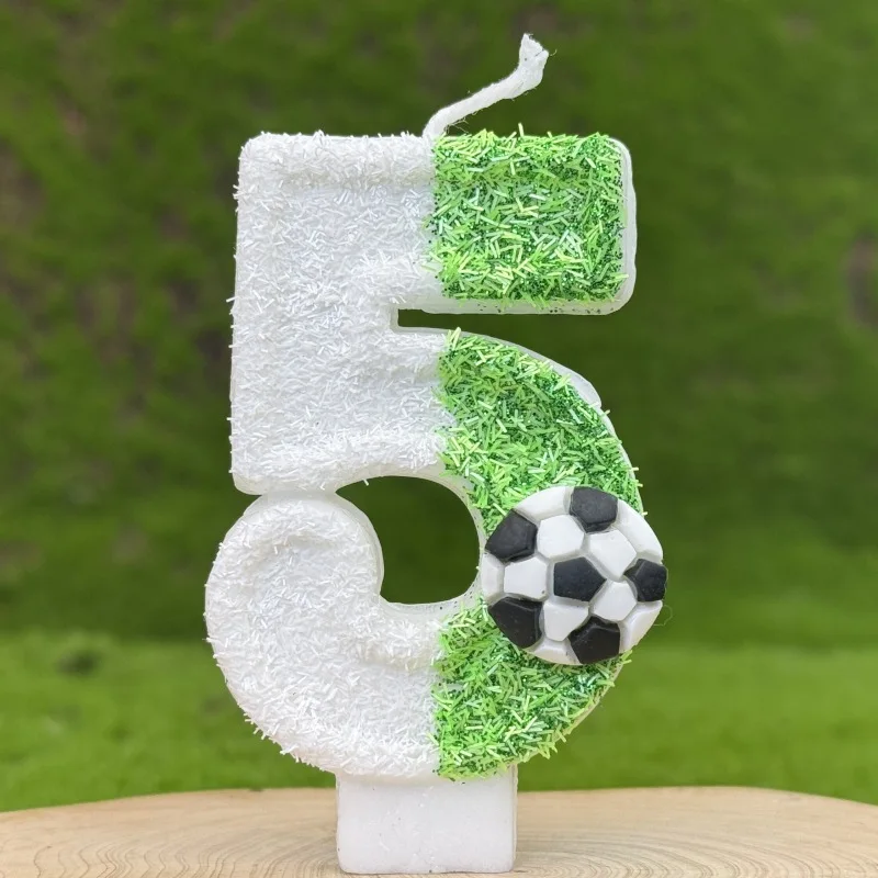 Vitality Baby Football 0-9 Gratis bijpassende combinatie Digitale kaarsen Verjaardagskaarsen Perfect voor verjaardagsfeestjes High End Baki