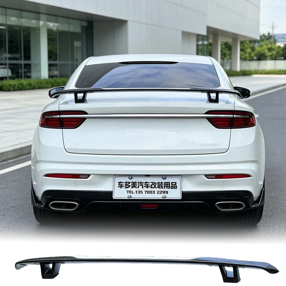For Geely Preface genuine carbon brazing rear spoiler MK type 2021-2026 trunk top wing rear wing sedan modification accessories