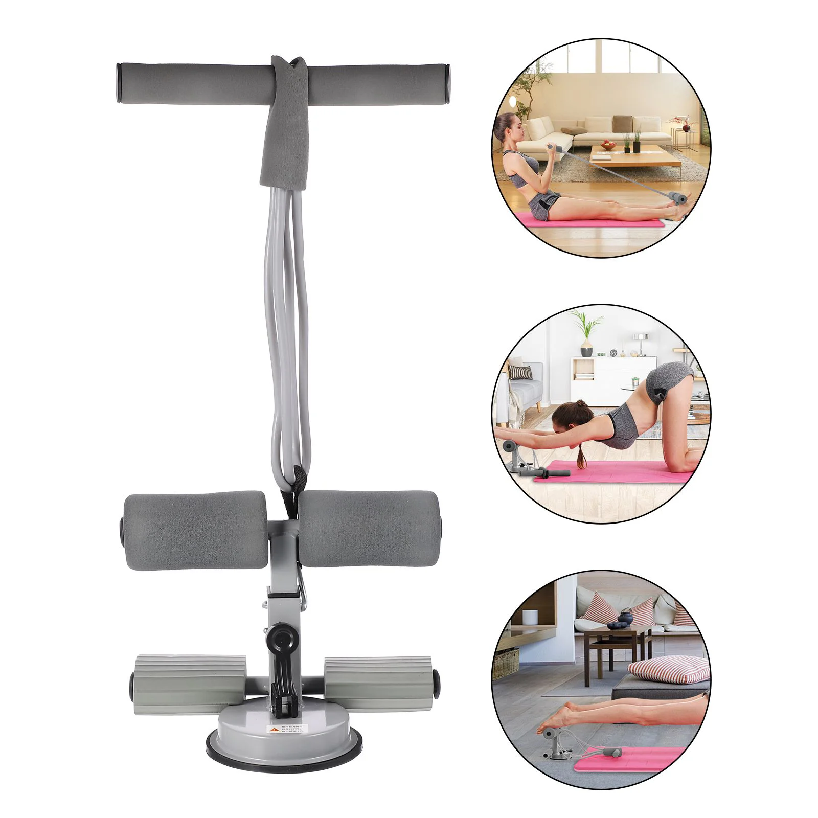 

Auxiliary Fitness Equipment Portable Crunches Aid Belly Device Abdominal Curl Assist with Suction Cup