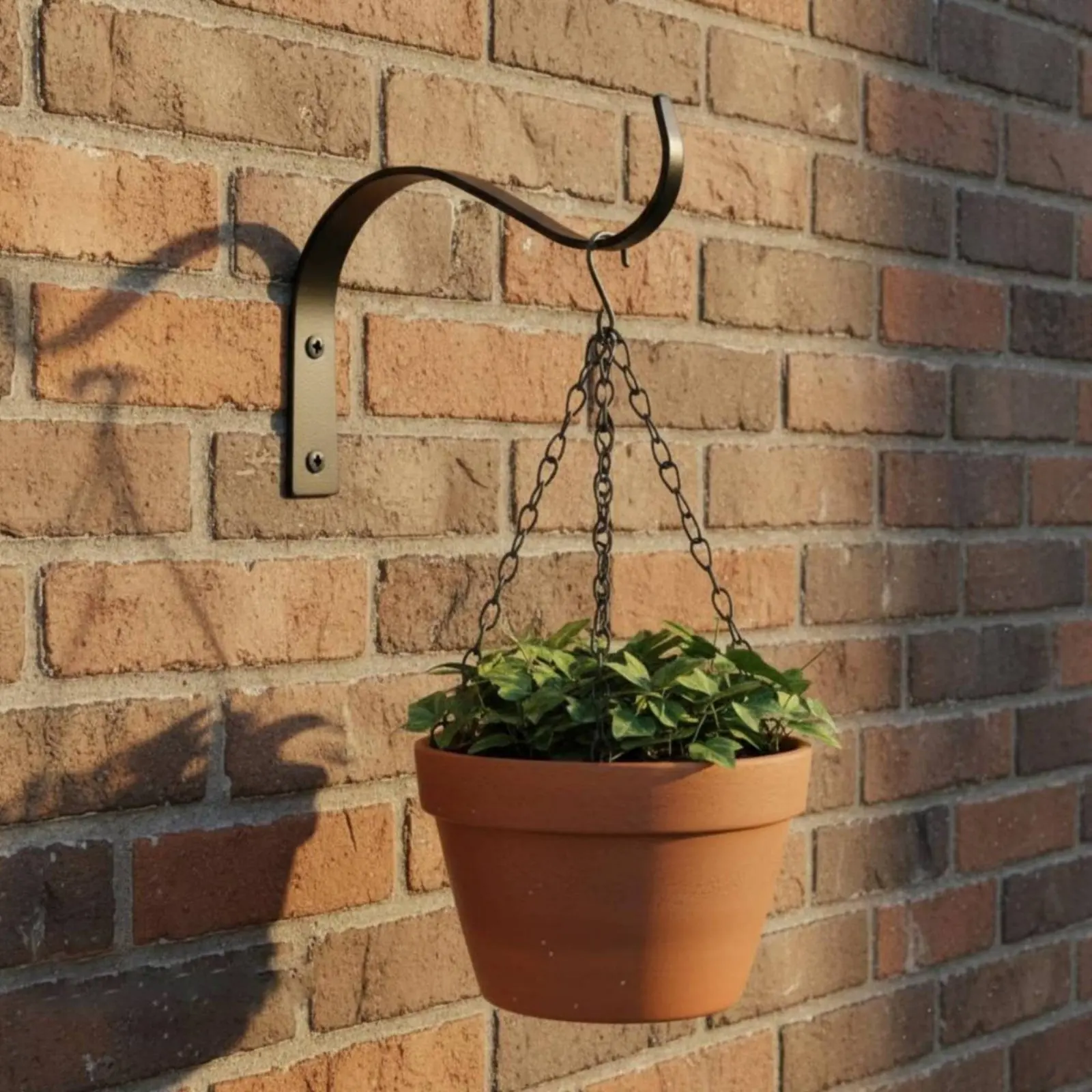 4 Pieces Wall Mounted Plant Bracket Outdoor Use Hanging Plant Bracket Wall Mounted Planter Hook Heavy Duty Wind Chime Hook